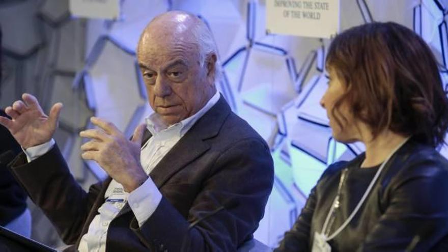 Francisco González, presidente del BBVA, en Davos.