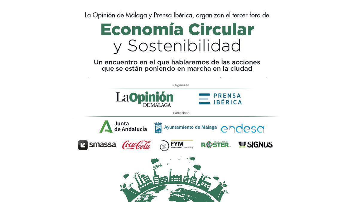 'Málaga, una ciudad sostenible', tercer foro de Economía Circular y Sostenibilidad