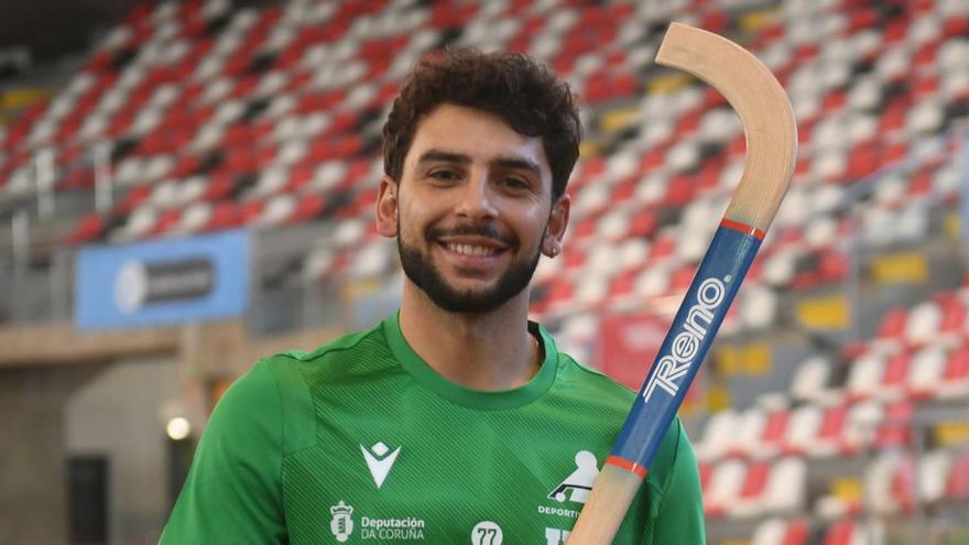 El ‘Tato’ Ferruccio, en el Palacio de los Deportes antes de un entrenamiento.
