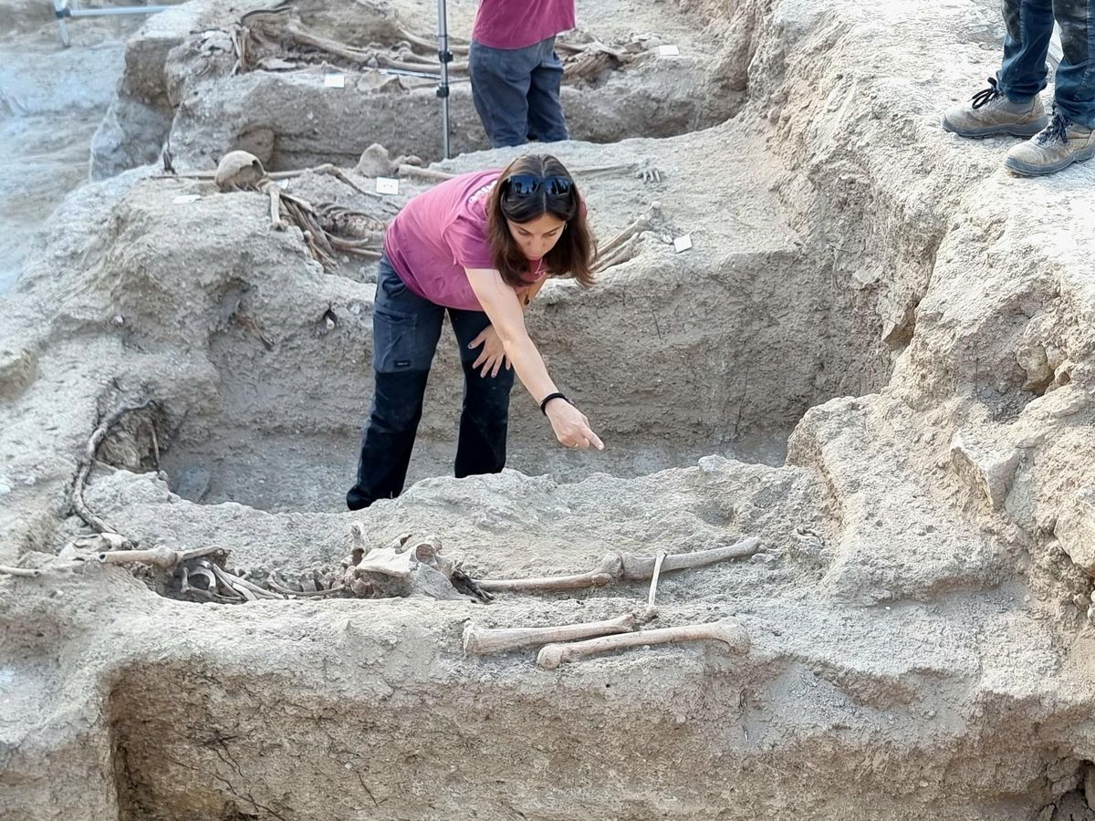 Restos óseos encontrados en Villar.