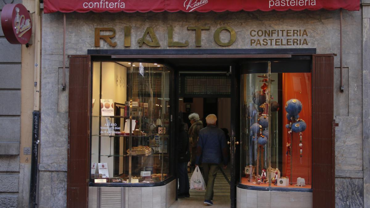 La confitería Rialto, en Oviedo.