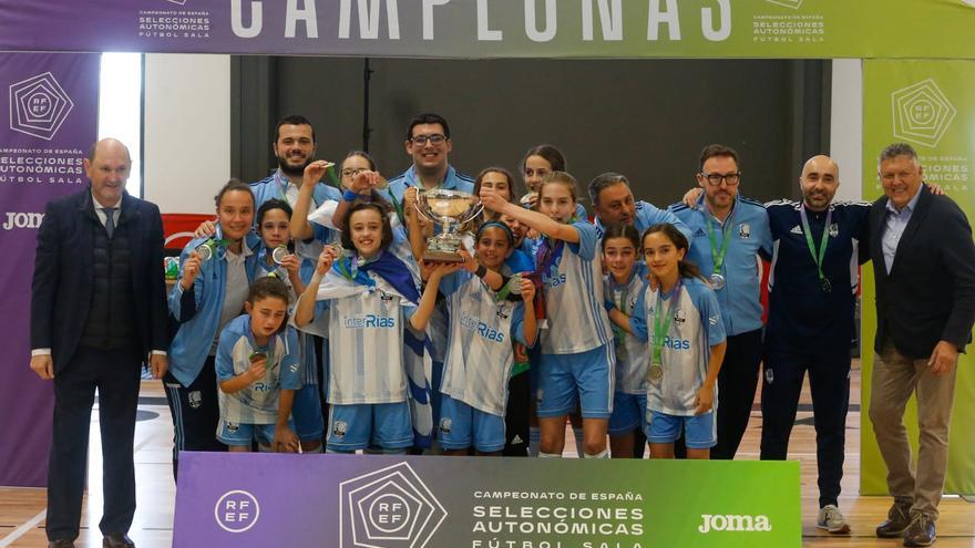 Galicia se proclama subcampeona en el nacional autonómico de fútbol sala femenino sub 12