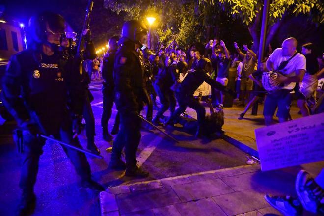 La Policía Nacional: "Nosotros no tenemos nunca intención de reventar una manifestación"