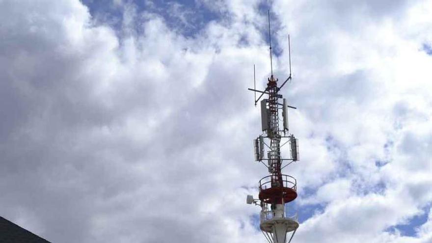 Una de las antenas instaladas en Puebla.