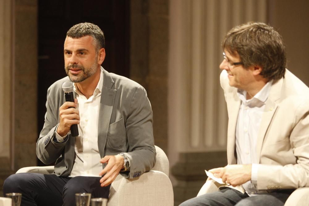 Carles Puigdemont presenta el llibre de Santi Vila a Girona