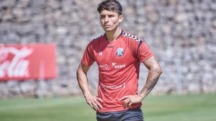 Lluis López, en el entrenamiento de ayer en el Mundialito.