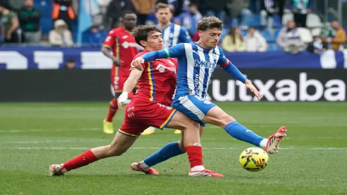Getafe, en su victoria contra el Deportivo Alavés (2-0) de LaLiga EA Sports