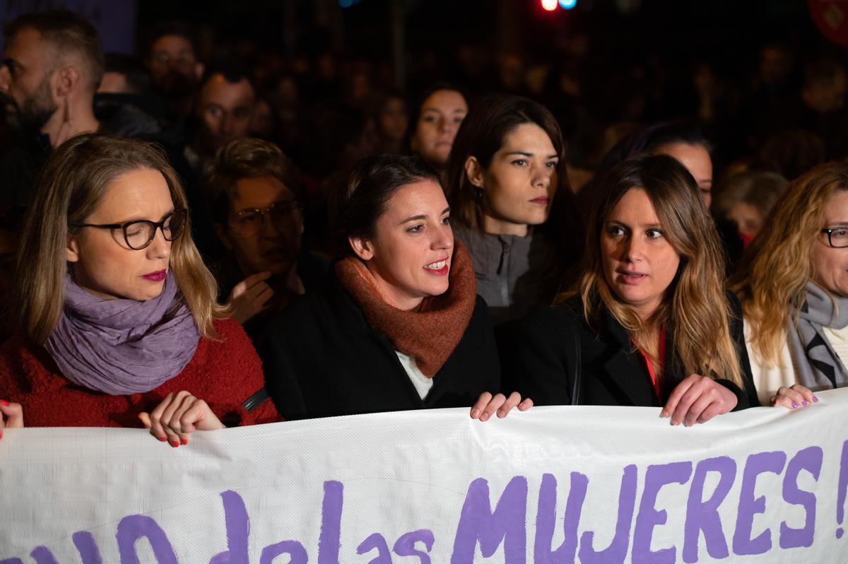 Irene Montero se desliga de la manifestación oficial contra la violencia machista