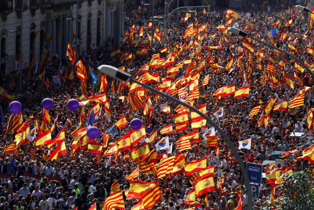 Manifestación en Barcelona por la unidad de España