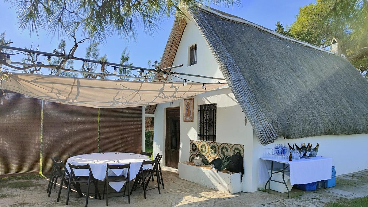 La barraca de la DO Arròs de València en La Albufera.