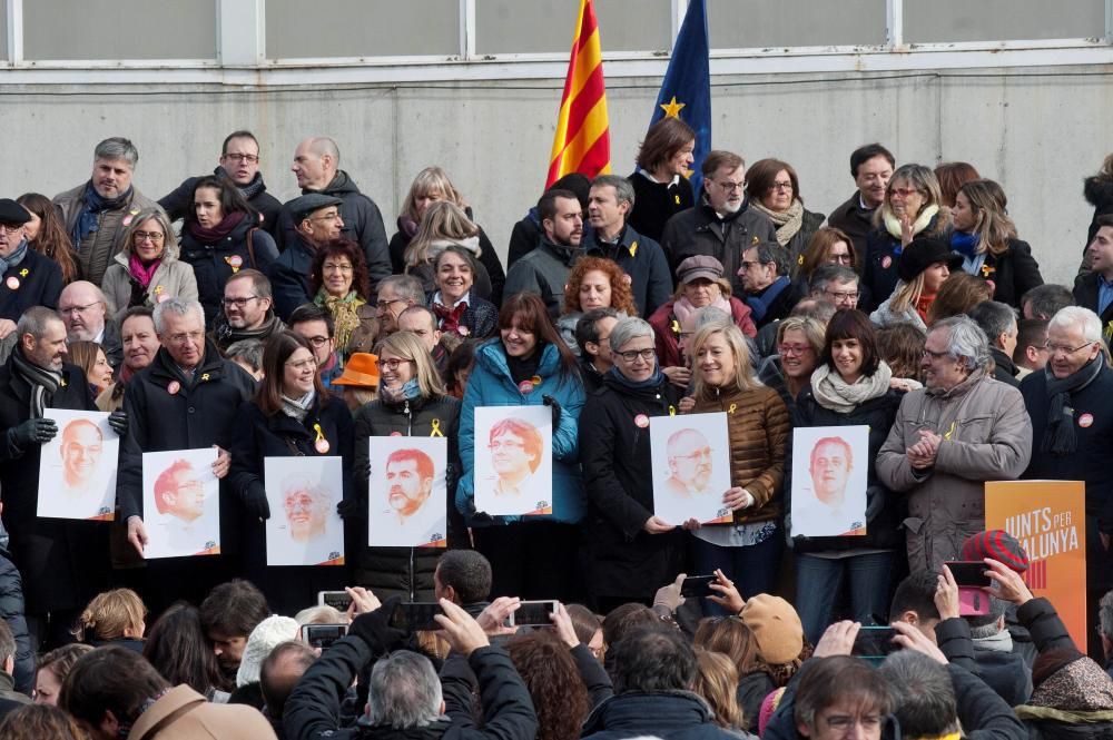 Presentació de la llista de Puigdemont a Sant Julià de Ramis.