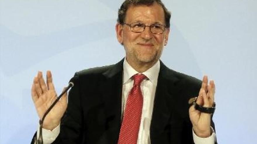 Mariano Rajoy es va reunir a Alacant amb els portaveus parlamentaris del PP.