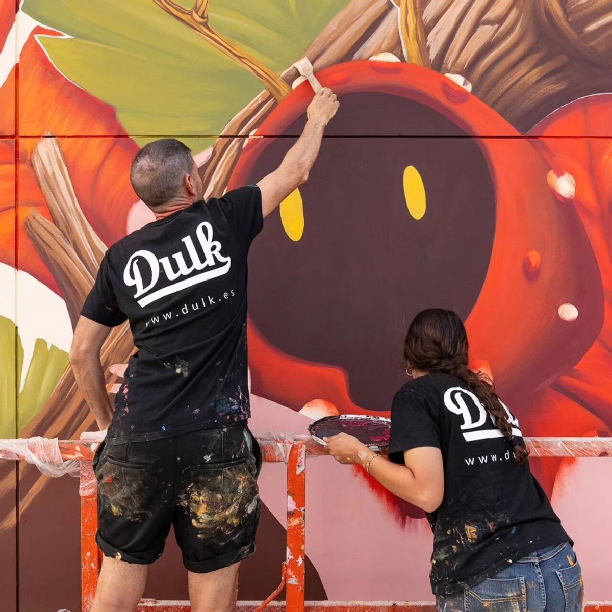 Pintura del mural.