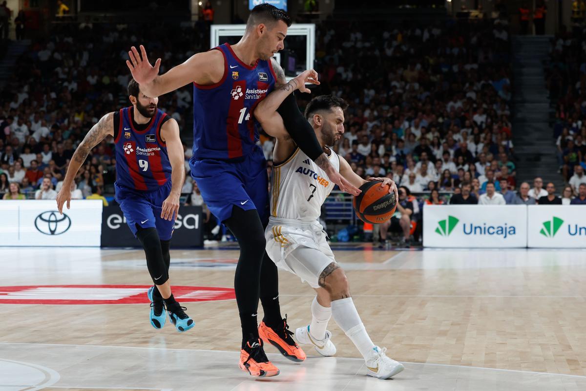 Real Madrid - Barça, segundo partido de semifinales del play-off de Liga Endesa, en imágenes.
