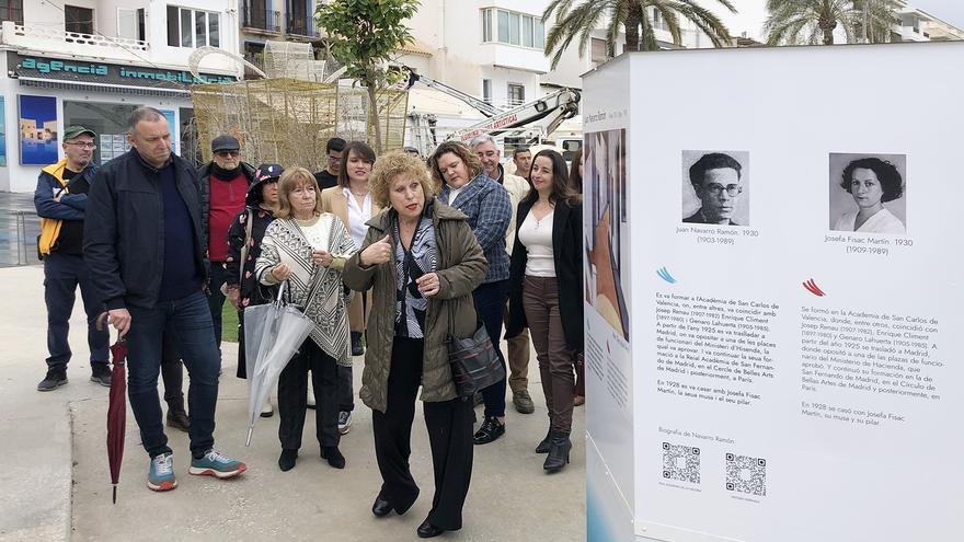 El paseo marítimo El Bol acoge una exposición del pintor alteano Juan Navarro Ramón (1903-1989)