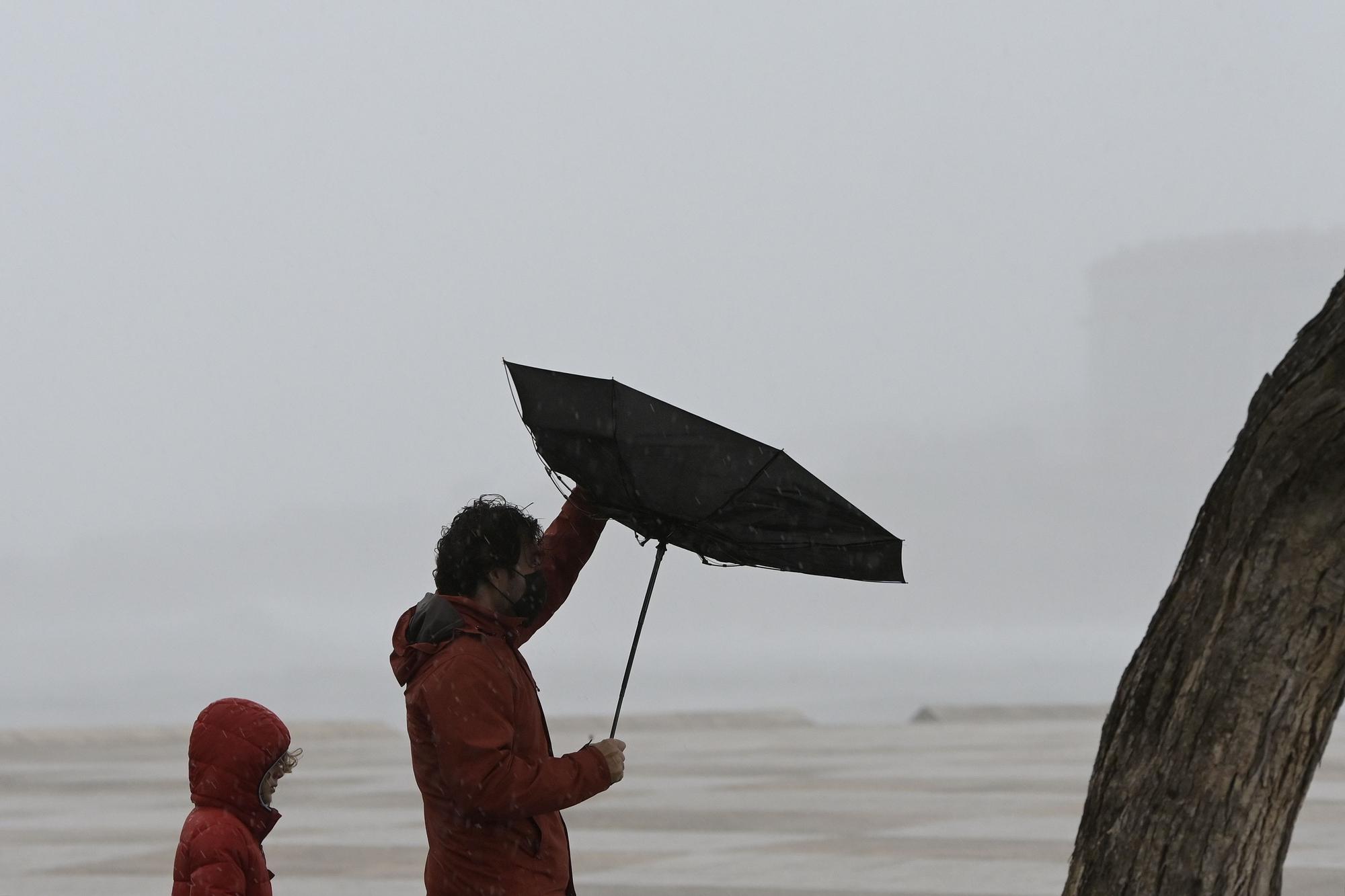 Temporal con frío polar, nevadas y precipitaciones que se