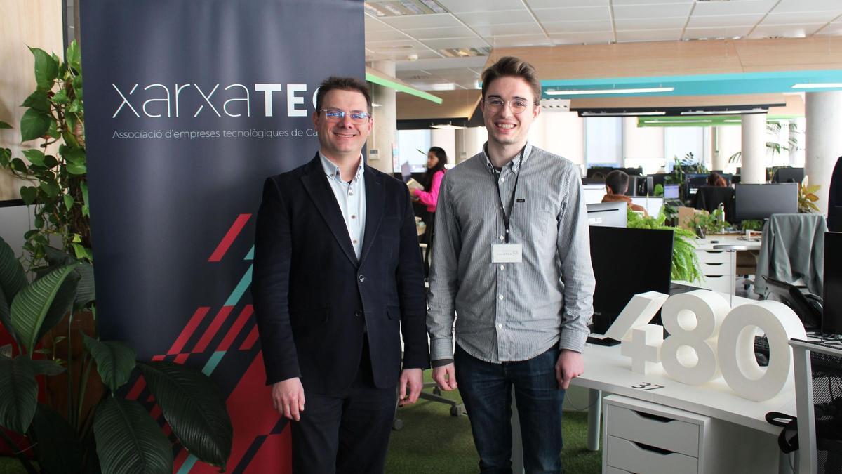 José Bort (presidente Xarxatec) y Jaume Barrios (Data Scientist Cuatroochenta).