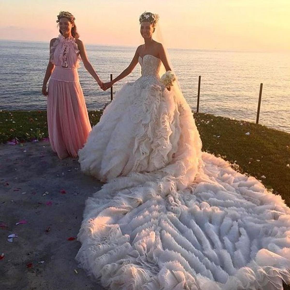 La boda de Giovanna Battaglia: el espectacular diseño de Alexander McQueen