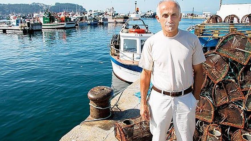 José Manuel Rosas, ayer, en Bueu.