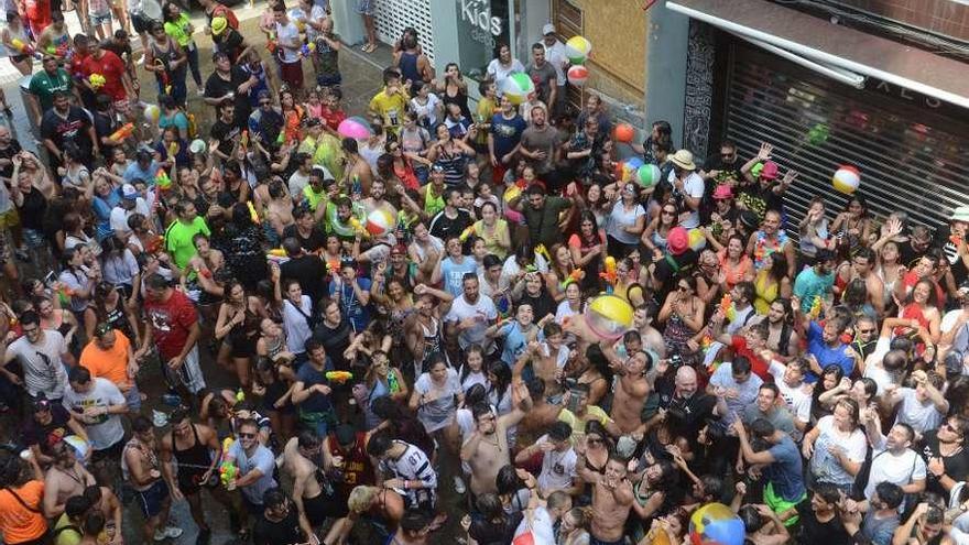 El Agua, una de las principales actividades dentro de las fiestas de San Roque. // Noé Parga