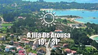 El tiempo en A Illa de Arousa: previsión meteorológica para hoy, martes 23 de julio