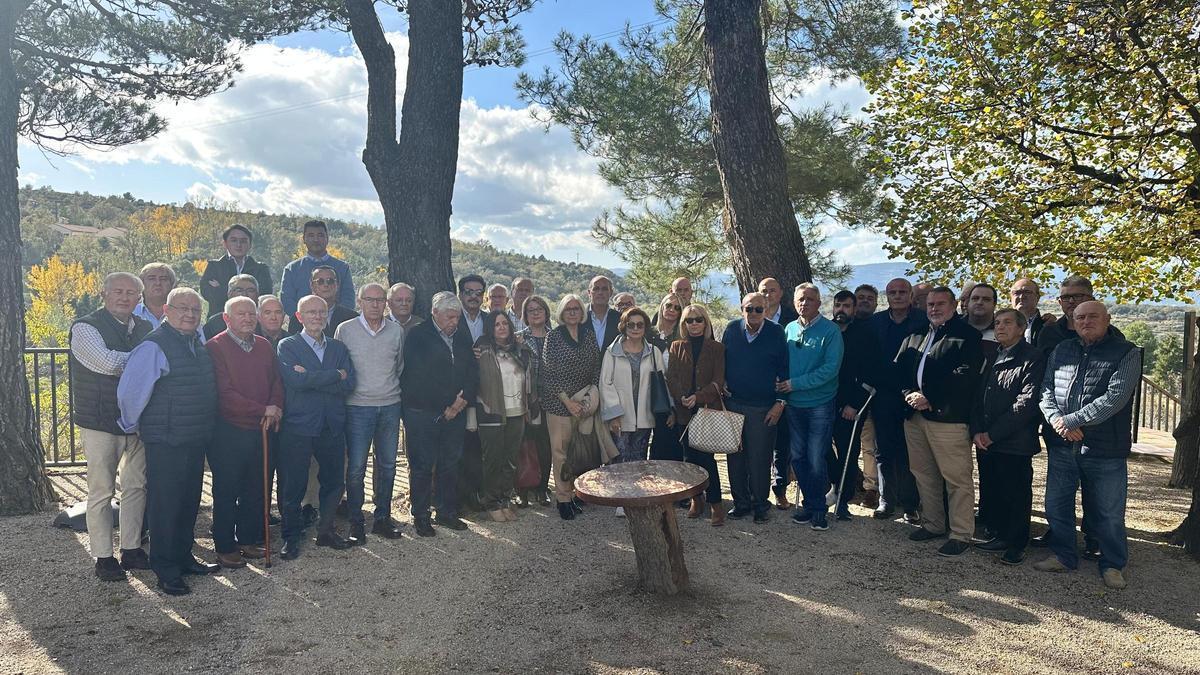 Reunión de veteranos del PP, este martes, en Benassal.