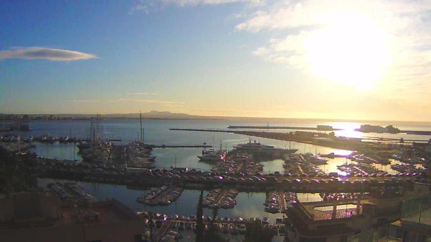 Blick auf Palmas Hafen am Montag.