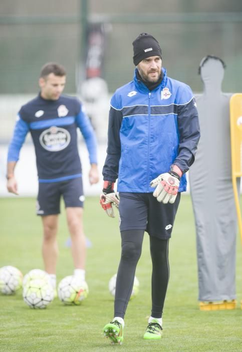 Entrenamiento en Abegondo sin Cani ni Germán Lux