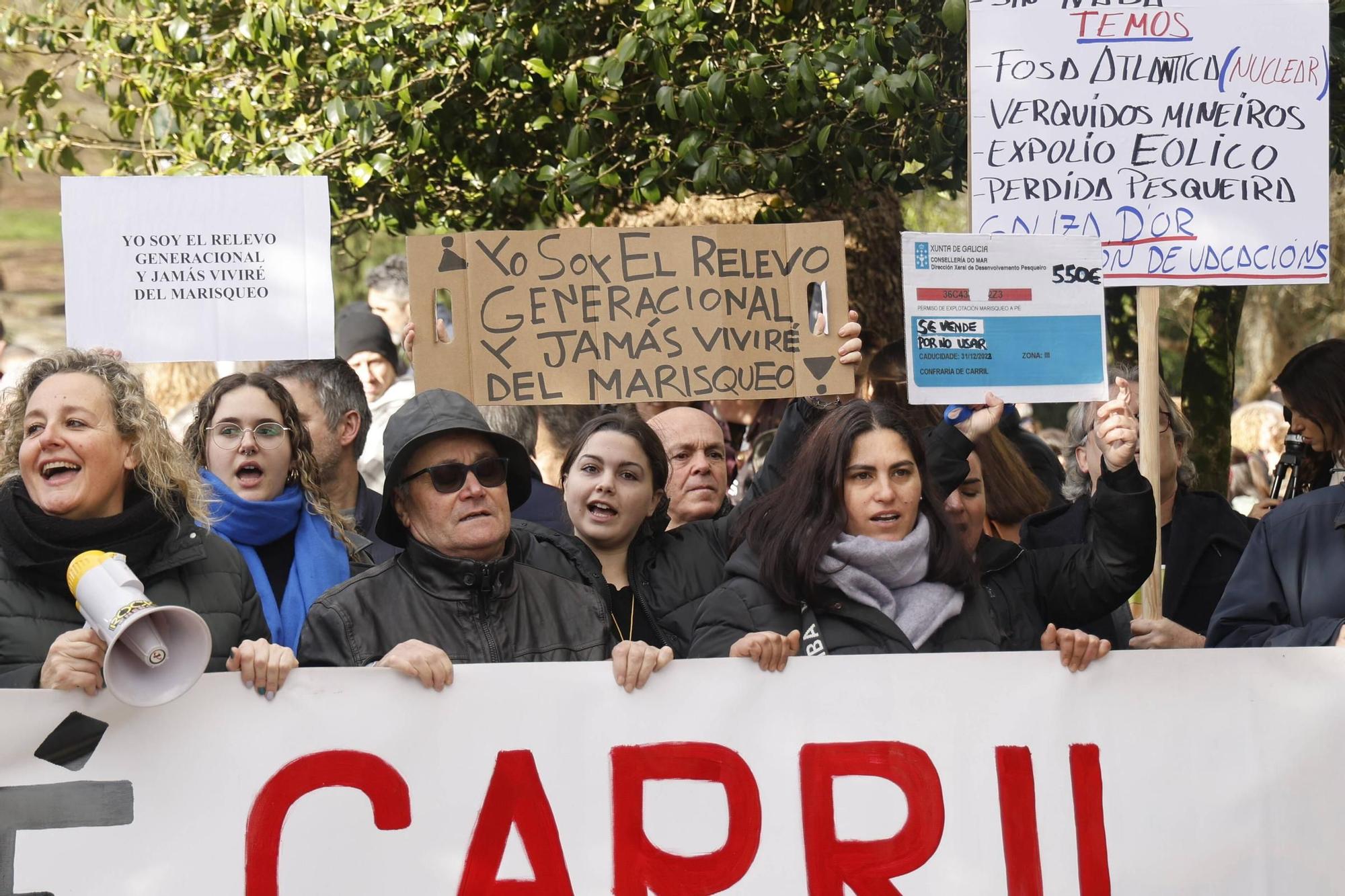 FOTOGALERÍA | Multitudinaria manifestación en Santiago contra la gestión del vertido de pélets