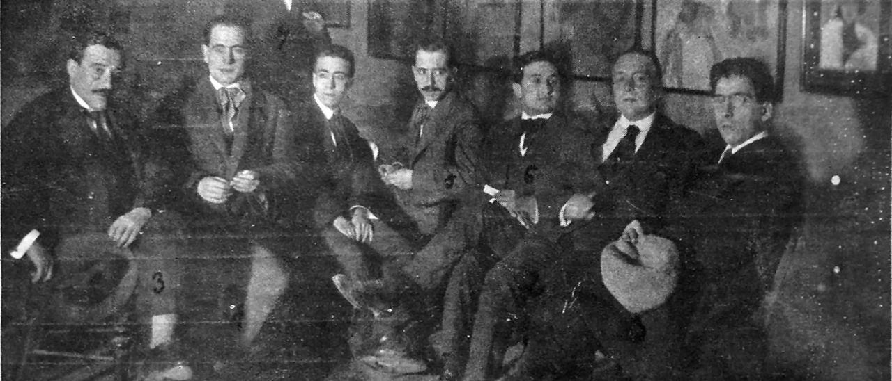 Organizadores de la Exposición Regional de Arte de 1915.