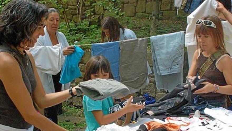 Mercat d&#039;intercanvi que es va celebrar a Berga l&#039;estiu passat