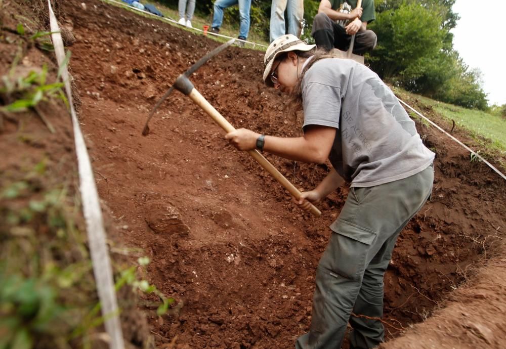 Excavación en el castro de Boinas