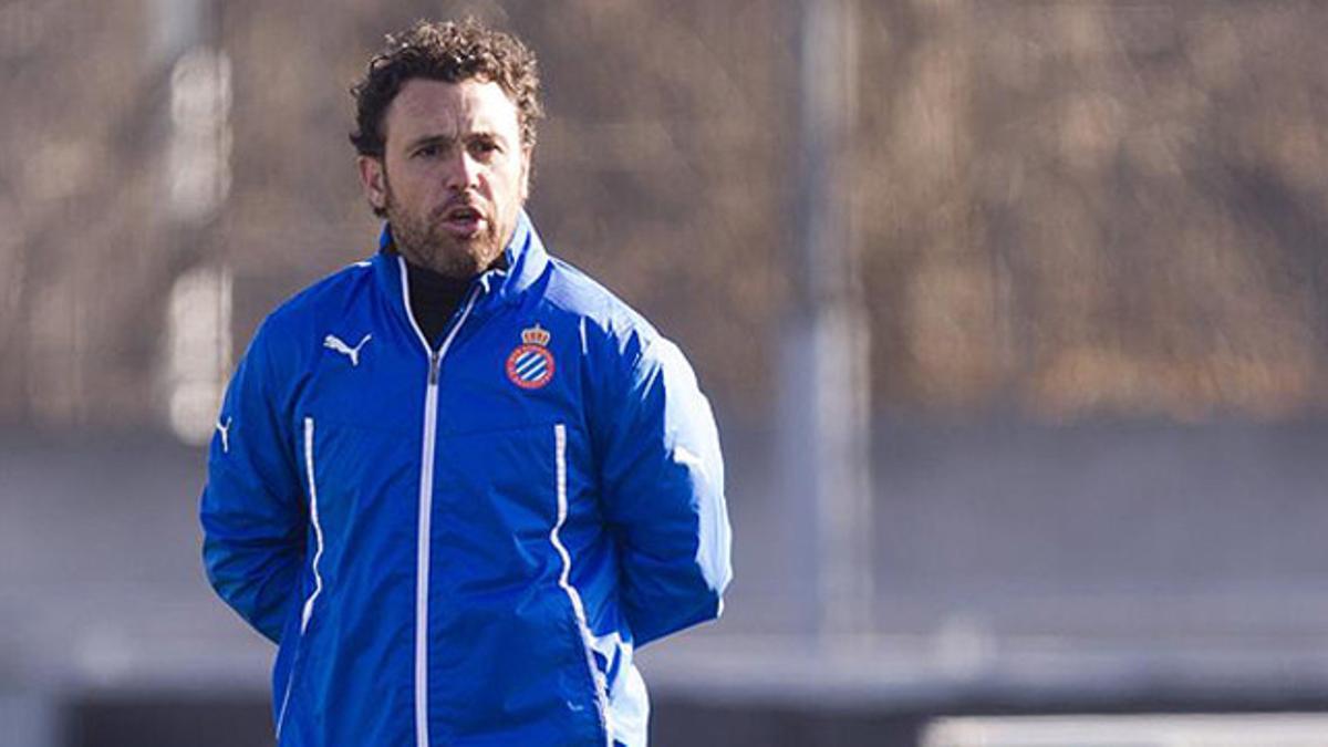 Sergio González, en la ciudad deportiva del Espanyol.