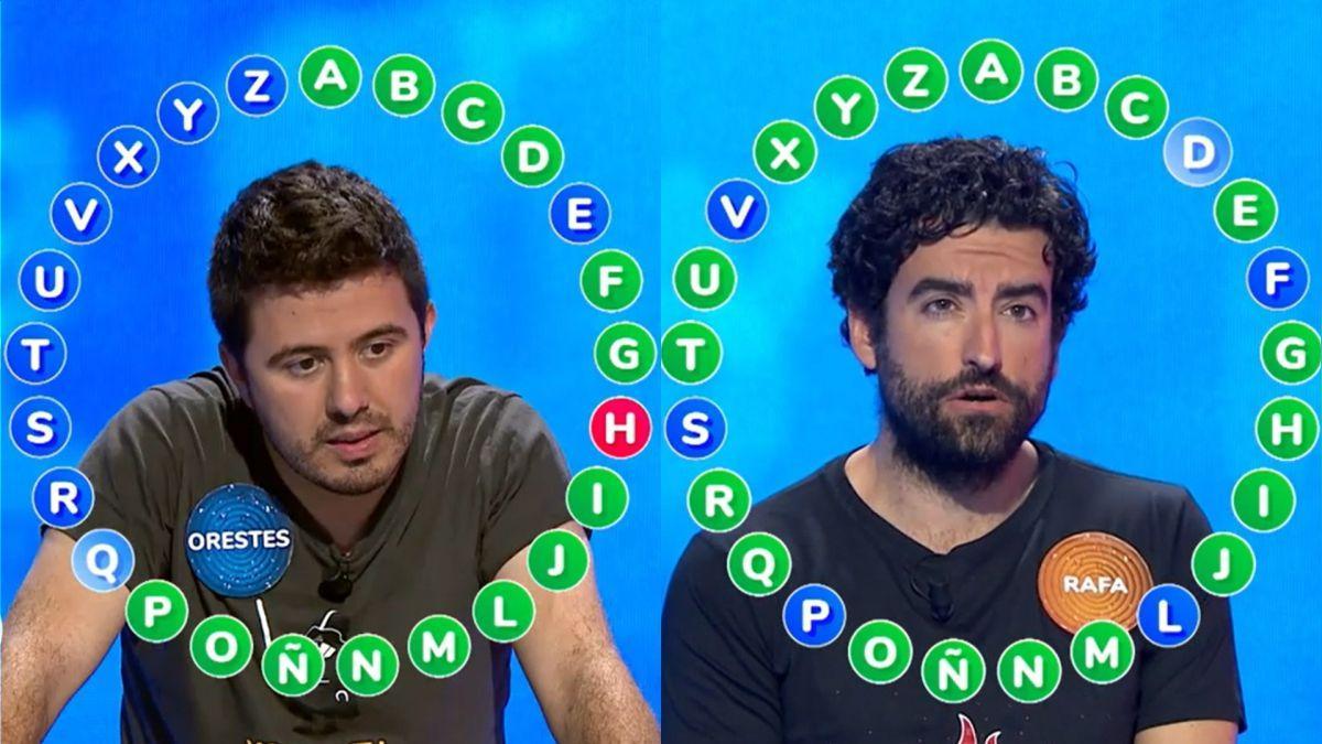 Orestes Barbero y Rafa Castaño se enfrentan cada tarde para ganar el bote de Pasapalabra.