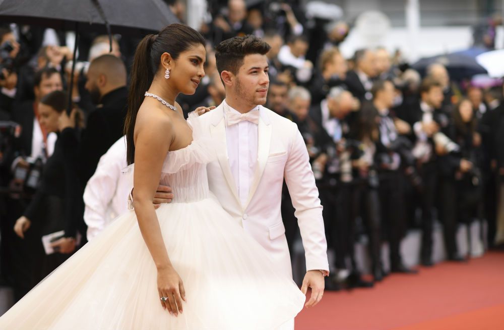 Priyanka Chopra y Nick Jonas en el Festival de Cannes