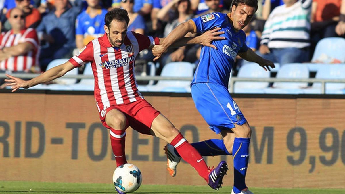 Pedro León con la camiseta del Getafe la pasada temporada