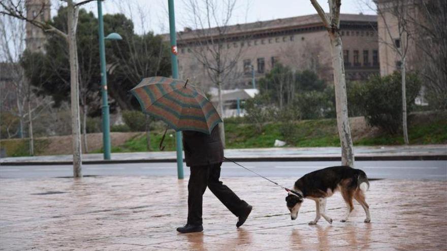 Las precipitaciones siguen por debajo del 75% en la mitad sur de Aragón