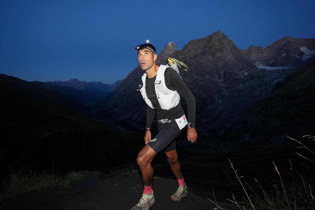 Ben Dhiman, durante el UTMB 2026