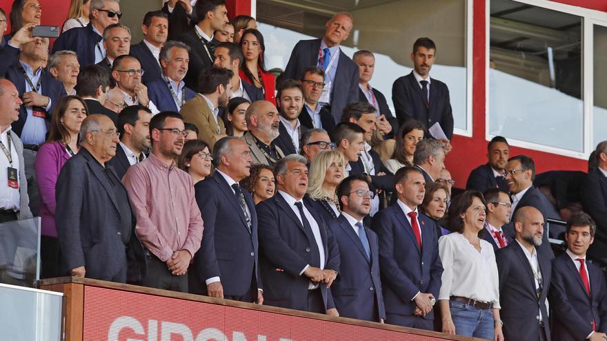Trobada Laporta-Pere Guardiola a les oficines del Camp Nou
