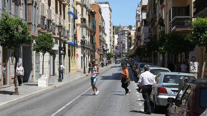 La calle Victoria quedó cortada al tráfico durante una semana en febrero.