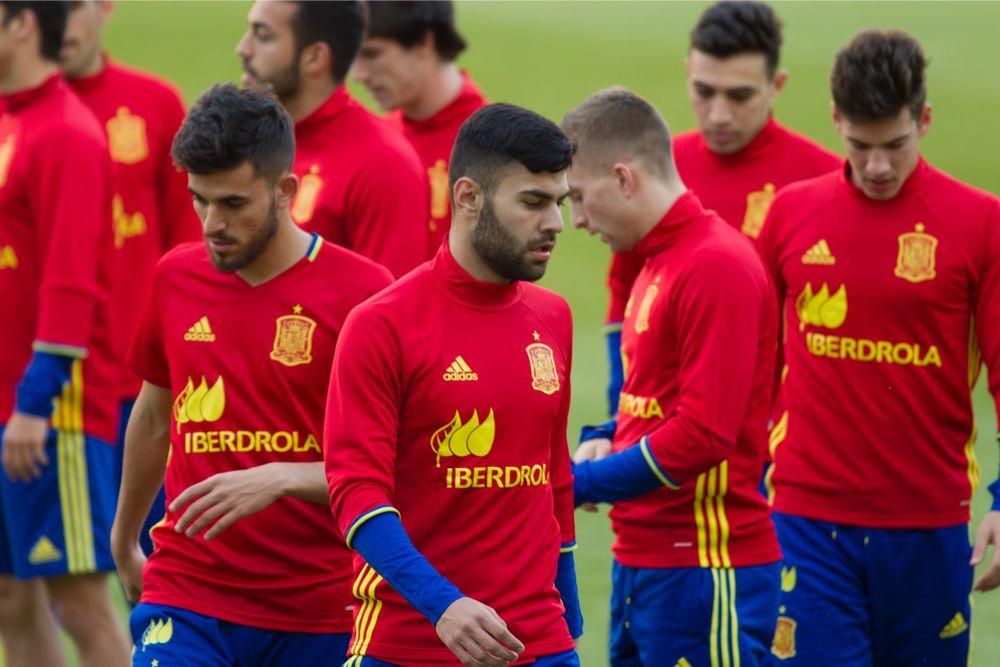 Entrenamiento de la Selección Sub-21 en Murcia