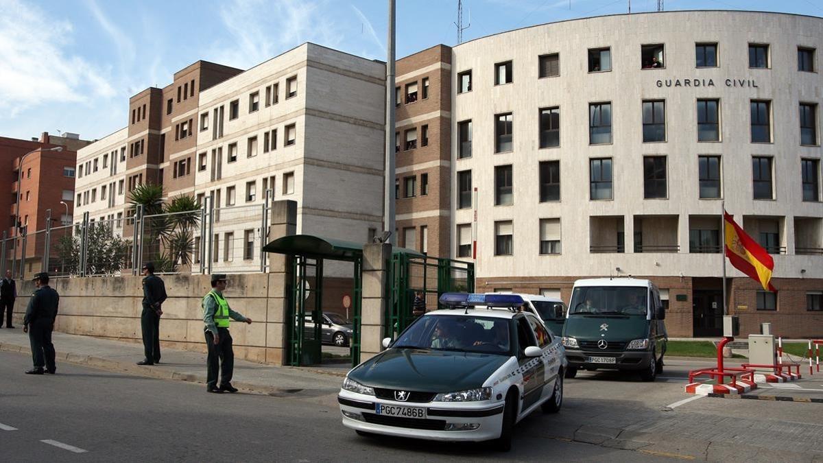 Fachada de la Comandancia de la Guardia Civil de Sant Andreu de la Barca.