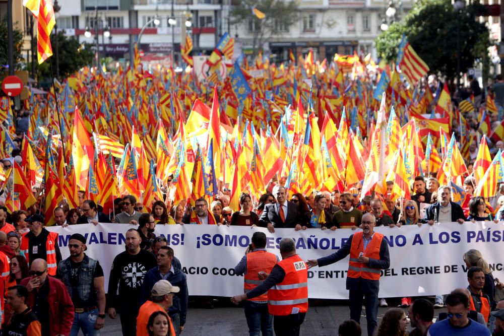 Manifiestación en València contra los 'països catalans'