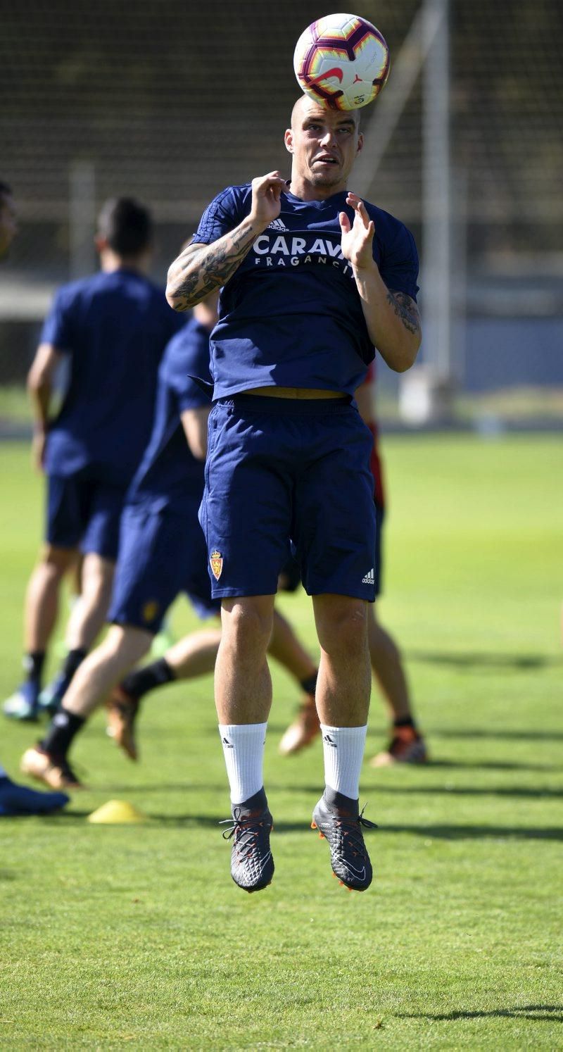 Entrenamiento del Real Zaragoza en la Ciudad Deportiva