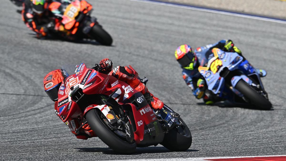 Marc Márquez, durante una carrera