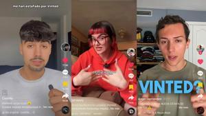 David Castillo, Yaiza Hidalgo y Ángel Hernández alertan a través de Tiktok de una presunta estafa en Vinted. 