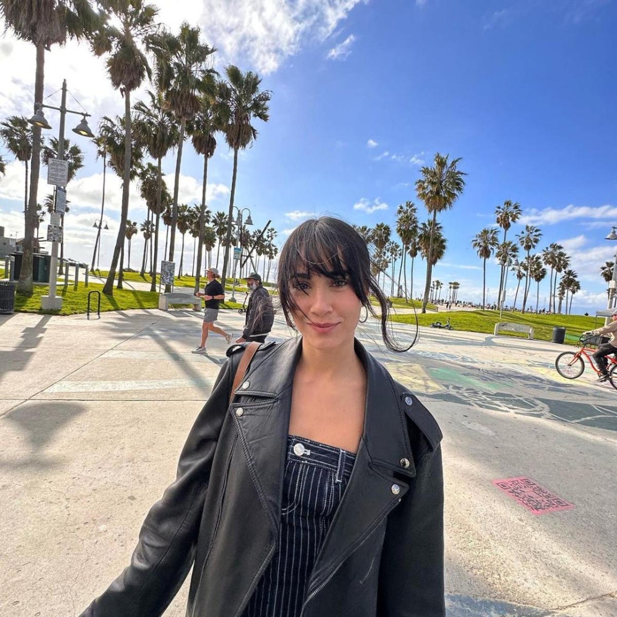 Aitana con la chaqueta de Sebastián Yatra en Los Ángeles