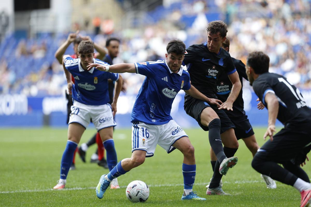 Así fue el partido entre el Real Oviedo y el Deportivo de la Coruña