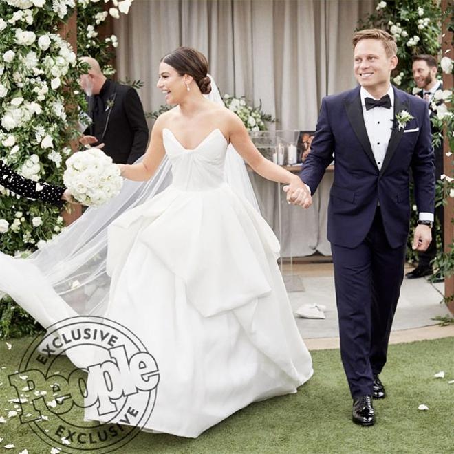 El vestido de novia de Lea Michele junto a Zandy Reich