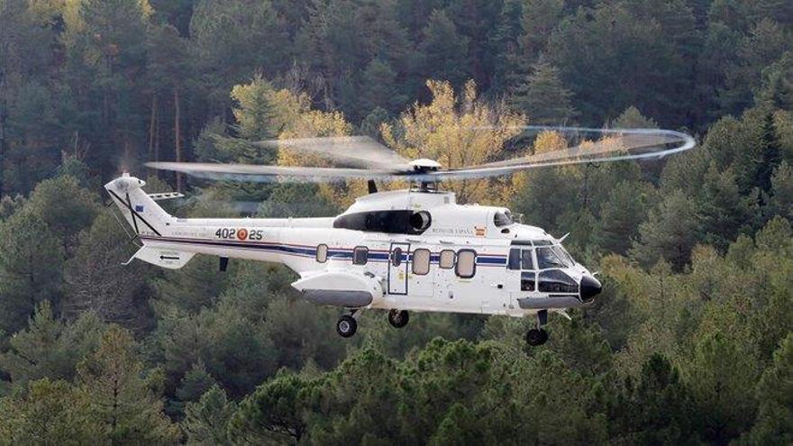 El helicóptero que trasladará los restos de Franco es un Superpuma de las Fuerzas Armadas